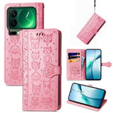 Cat and Dog Embossed Leather Phone Case, For Xiaomi Poco X8 Pro Max 5G, For Xiaomi Poco X8 Pro 5G, For Redmi Turbo 5 Max 5G, For Redmi Turbo 5 5G, For Xiaomi 17 Pro Max, For Xiaomi 17 Pro