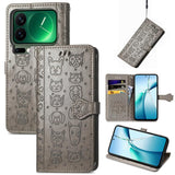 Cat and Dog Embossed Leather Phone Case, For Xiaomi Poco X8 Pro Max 5G, For Xiaomi Poco X8 Pro 5G, For Redmi Turbo 5 Max 5G, For Redmi Turbo 5 5G, For Xiaomi 17 Pro Max, For Xiaomi 17 Pro