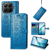 Cat and Dog Embossed Leather Phone Case, For Xiaomi 17, For Xiaomi Poco M7 4G 169mm, For Xiaomi 15T Pro, For Xiaomi 15T, For Xiaomi 15 Ultra, For Xiaomi 15 Pro