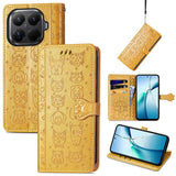 Cat and Dog Embossed Leather Phone Case, For Xiaomi 17, For Xiaomi Poco M7 4G 169mm, For Xiaomi 15T Pro, For Xiaomi 15T, For Xiaomi 15 Ultra, For Xiaomi 15 Pro