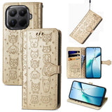 Cat and Dog Embossed Leather Phone Case, For Xiaomi 17, For Xiaomi Poco M7 4G 169mm, For Xiaomi 15T Pro, For Xiaomi 15T, For Xiaomi 15 Ultra, For Xiaomi 15 Pro