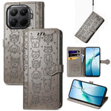 Cat and Dog Embossed Leather Phone Case, For Xiaomi 17, For Xiaomi Poco M7 4G 169mm, For Xiaomi 15T Pro, For Xiaomi 15T, For Xiaomi 15 Ultra, For Xiaomi 15 Pro