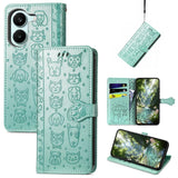 Cat and Dog Embossed Leather Phone Case, For Xiaomi Poco X8 Pro Max 5G, For Xiaomi Poco X8 Pro 5G, For Redmi Turbo 5 Max 5G, For Redmi Turbo 5 5G, For Xiaomi 17 Pro Max, For Xiaomi 17 Pro