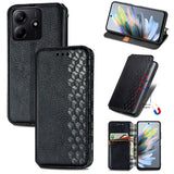 Cubic Grid Pressed Magnetic Leather Phone Case, For Xiaomi 15T Pro, For Xiaomi 15T, For Xiaomi 15 Ultra, For Redmi Turbo 4, For Xiaomi Poco X7 Pro, For Xiaomi 15 Pro, For Xiaomi 15, For Xiaomi Redmi Note 14 5G