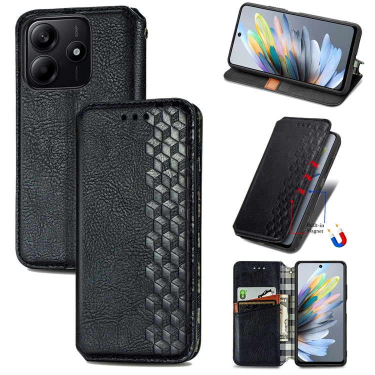 Cubic Grid Pressed Magnetic Leather Phone Case, For Xiaomi 15T Pro, For Xiaomi 15T, For Xiaomi 15 Ultra, For Redmi Turbo 4, For Xiaomi Poco X7 Pro, For Xiaomi 15 Pro, For Xiaomi 15, For Xiaomi Redmi Note 14 5G