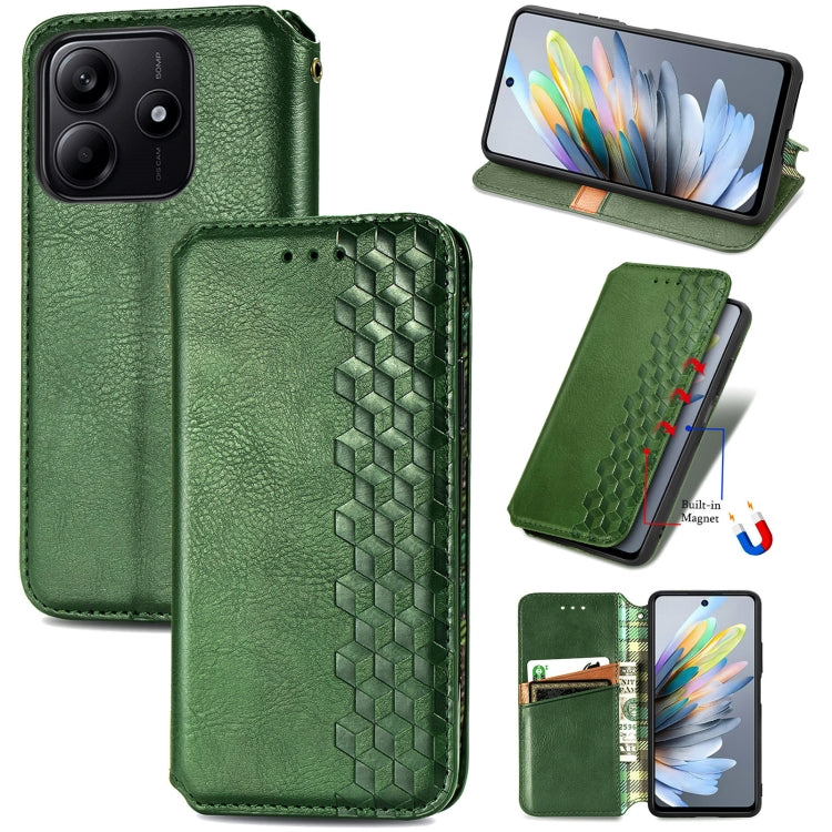 Cubic Grid Pressed Magnetic Leather Phone Case, For Xiaomi 15T Pro, For Xiaomi 15T, For Xiaomi 15 Ultra, For Redmi Turbo 4, For Xiaomi Poco X7 Pro, For Xiaomi 15 Pro, For Xiaomi 15, For Xiaomi Redmi Note 14 5G