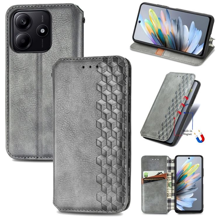 Cubic Grid Pressed Magnetic Leather Phone Case, For Xiaomi 15T Pro, For Xiaomi 15T, For Xiaomi 15 Ultra, For Redmi Turbo 4, For Xiaomi Poco X7 Pro, For Xiaomi 15 Pro, For Xiaomi 15, For Xiaomi Redmi Note 14 5G