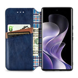Cubic Grid Pressed Magnetic Leather Phone Case, For Xiaomi Redmi Note 14 Pro+ 5G, For Xiaomi Redmi Note 14 Pro 5G, For Redmi 15C 5G / 4G Glodal 171mm