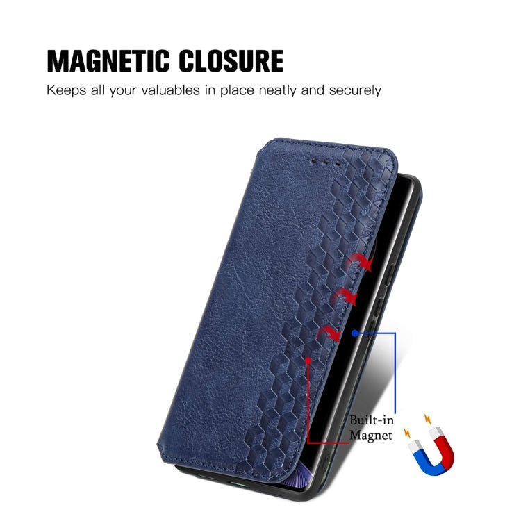 Cubic Grid Pressed Magnetic Leather Phone Case, For Xiaomi Redmi Note 14 Pro+ 5G, For Xiaomi Redmi Note 14 Pro 5G, For Redmi 15C 5G / 4G Glodal 171mm