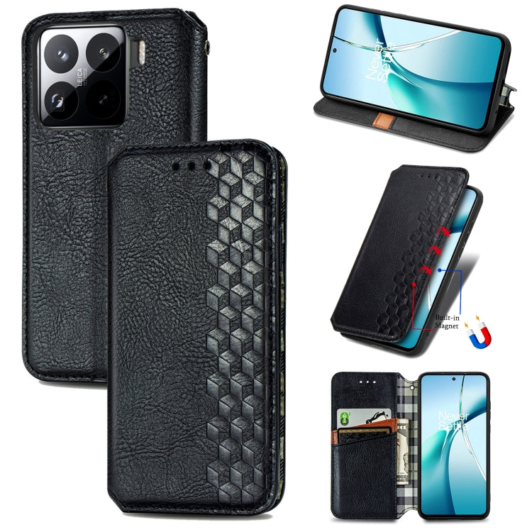 Cubic Grid Pressed Magnetic Leather Phone Case, For Xiaomi 15T Pro, For Xiaomi 15T, For Xiaomi 15 Ultra, For Redmi Turbo 4, For Xiaomi Poco X7 Pro, For Xiaomi 15 Pro, For Xiaomi 15, For Xiaomi Redmi Note 14 5G