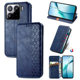 Cubic Grid Pressed Magnetic Leather Phone Case, For Xiaomi 15T Pro, For Xiaomi 15T, For Xiaomi 15 Ultra, For Redmi Turbo 4, For Xiaomi Poco X7 Pro, For Xiaomi 15 Pro, For Xiaomi 15, For Xiaomi Redmi Note 14 5G