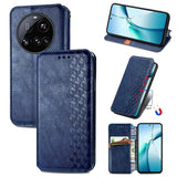 Cubic Grid Pressed Magnetic Leather Phone Case, For Xiaomi 15T Pro, For Xiaomi 15T, For Xiaomi 15 Ultra, For Redmi Turbo 4, For Xiaomi Poco X7 Pro, For Xiaomi 15 Pro, For Xiaomi 15, For Xiaomi Redmi Note 14 5G