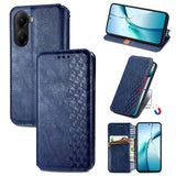 Cubic Grid Pressed Magnetic Leather Phone Case, For Xiaomi 15T Pro, For Xiaomi 15T, For Xiaomi 15 Ultra, For Redmi Turbo 4, For Xiaomi Poco X7 Pro, For Xiaomi 15 Pro, For Xiaomi 15, For Xiaomi Redmi Note 14 5G