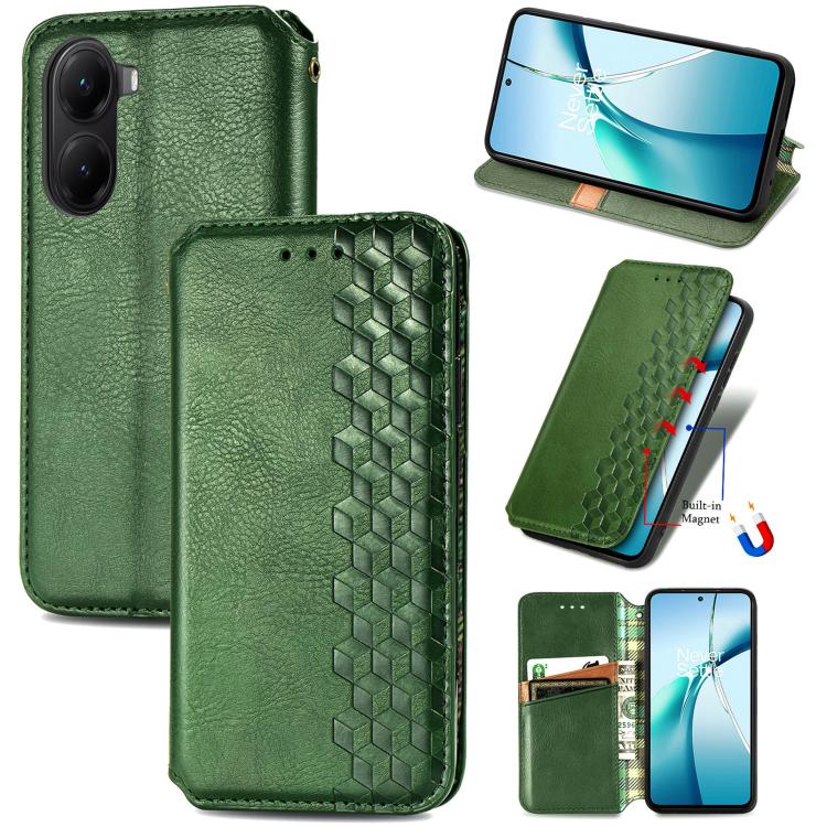 Cubic Grid Pressed Magnetic Leather Phone Case, For Xiaomi 15T Pro, For Xiaomi 15T, For Xiaomi 15 Ultra, For Redmi Turbo 4, For Xiaomi Poco X7 Pro, For Xiaomi 15 Pro, For Xiaomi 15, For Xiaomi Redmi Note 14 5G