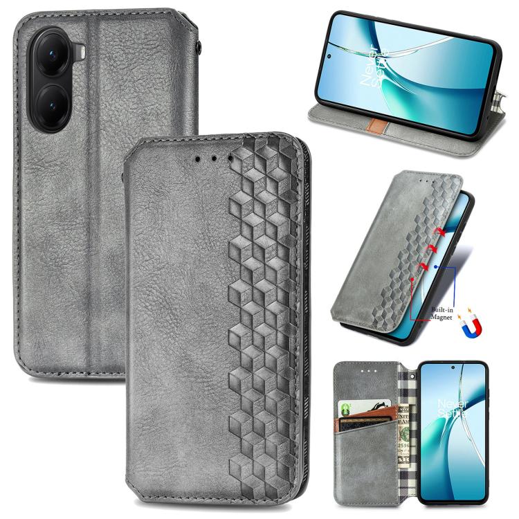 Cubic Grid Pressed Magnetic Leather Phone Case, For Xiaomi 15T Pro, For Xiaomi 15T, For Xiaomi 15 Ultra, For Redmi Turbo 4, For Xiaomi Poco X7 Pro, For Xiaomi 15 Pro, For Xiaomi 15, For Xiaomi Redmi Note 14 5G