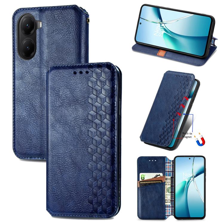 Cubic Grid Pressed Magnetic Leather Phone Case, For Xiaomi 15T Pro, For Xiaomi 15T, For Xiaomi 15 Ultra, For Redmi Turbo 4, For Xiaomi Poco X7 Pro, For Xiaomi 15 Pro, For Xiaomi 15, For Xiaomi Redmi Note 14 5G
