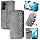 Cubic Grid Pressed Magnetic Leather Phone Case, For Xiaomi 15T Pro, For Xiaomi 15T, For Xiaomi 15 Ultra, For Redmi Turbo 4, For Xiaomi Poco X7 Pro, For Xiaomi 15 Pro, For Xiaomi 15, For Xiaomi Redmi Note 14 5G