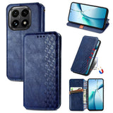Cubic Grid Pressed Magnetic Leather Phone Case, For Xiaomi 15T Pro, For Xiaomi 15T, For Xiaomi 15 Ultra, For Redmi Turbo 4, For Xiaomi Poco X7 Pro, For Xiaomi 15 Pro, For Xiaomi 15, For Xiaomi Redmi Note 14 5G