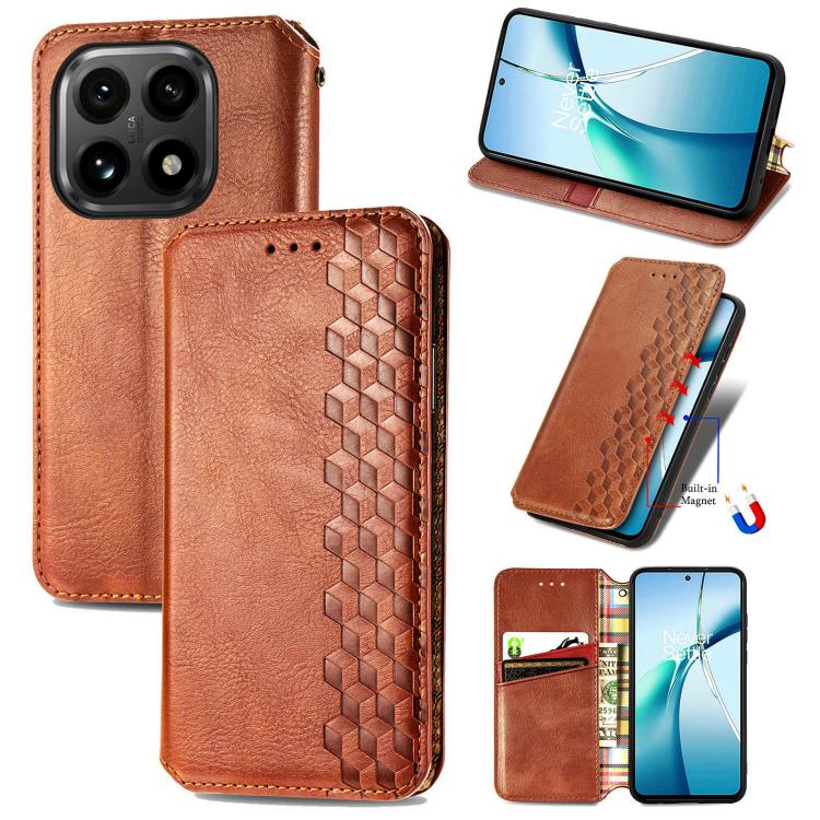 Cubic Grid Pressed Magnetic Leather Phone Case, For Xiaomi 15T Pro, For Xiaomi 15T, For Xiaomi 15 Ultra, For Redmi Turbo 4, For Xiaomi Poco X7 Pro, For Xiaomi 15 Pro, For Xiaomi 15, For Xiaomi Redmi Note 14 5G