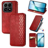 Cubic Grid Pressed Magnetic Leather Phone Case, For Xiaomi 15T Pro, For Xiaomi 15T, For Xiaomi 15 Ultra, For Redmi Turbo 4, For Xiaomi Poco X7 Pro, For Xiaomi 15 Pro, For Xiaomi 15, For Xiaomi Redmi Note 14 5G