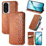 Cubic Grid Pressed Magnetic Leather Phone Case, For Xiaomi Poco X8 Pro Max 5G, For Xiaomi Poco X8 Pro 5G, For Redmi Turbo 5 Max 5G, For Redmi Turbo 5 5G, For Xiaomi 17 Pro Max, For Xiaomi 17 Pro, For Xiaomi 17, For Xiaomi Poco M7 4G 169mm