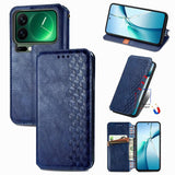 Cubic Grid Pressed Magnetic Leather Phone Case, For Xiaomi Poco X8 Pro Max 5G, For Xiaomi Poco X8 Pro 5G, For Redmi Turbo 5 Max 5G, For Redmi Turbo 5 5G, For Xiaomi 17 Pro Max, For Xiaomi 17 Pro, For Xiaomi 17, For Xiaomi Poco M7 4G 169mm