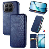 Cubic Grid Pressed Magnetic Leather Phone Case, For Xiaomi 15T Pro, For Xiaomi 15T, For Xiaomi 15 Ultra, For Redmi Turbo 4, For Xiaomi Poco X7 Pro, For Xiaomi 15 Pro, For Xiaomi 15, For Xiaomi Redmi Note 14 5G