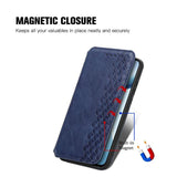 Cubic Grid Pressed Magnetic Leather Phone Case, For Xiaomi 15T Pro, For Xiaomi 15T, For Xiaomi 15 Ultra, For Redmi Turbo 4, For Xiaomi Poco X7 Pro, For Xiaomi 15 Pro, For Xiaomi 15, For Xiaomi Redmi Note 14 5G