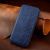 Cubic Grid Pressed Magnetic Leather Phone Case, For Xiaomi 15T Pro, For Xiaomi 15T, For Xiaomi 15 Ultra, For Redmi Turbo 4, For Xiaomi Poco X7 Pro, For Xiaomi 15 Pro, For Xiaomi 15, For Xiaomi Redmi Note 14 5G
