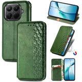 Cubic Grid Pressed Magnetic Leather Phone Case, For Xiaomi 15T Pro, For Xiaomi 15T, For Xiaomi 15 Ultra, For Redmi Turbo 4, For Xiaomi Poco X7 Pro, For Xiaomi 15 Pro, For Xiaomi 15, For Xiaomi Redmi Note 14 5G