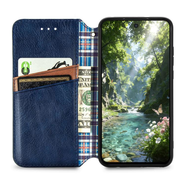 Cubic Grid Pressed Magnetic Leather Phone Case, For Xiaomi Poco X8 Pro Max 5G, For Xiaomi Poco X8 Pro 5G, For Redmi Turbo 5 Max 5G, For Redmi Turbo 5 5G, For Xiaomi 17 Pro Max, For Xiaomi 17 Pro, For Xiaomi 17, For Xiaomi Poco M7 4G 169mm