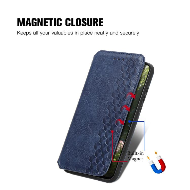 Cubic Grid Pressed Magnetic Leather Phone Case, For Xiaomi Poco X8 Pro Max 5G, For Xiaomi Poco X8 Pro 5G, For Redmi Turbo 5 Max 5G, For Redmi Turbo 5 5G, For Xiaomi 17 Pro Max, For Xiaomi 17 Pro, For Xiaomi 17, For Xiaomi Poco M7 4G 169mm