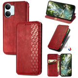 Cubic Grid Pressed Magnetic Leather Phone Case, For Xiaomi Poco X8 Pro Max 5G, For Xiaomi Poco X8 Pro 5G, For Redmi Turbo 5 Max 5G, For Redmi Turbo 5 5G, For Xiaomi 17 Pro Max, For Xiaomi 17 Pro, For Xiaomi 17, For Xiaomi Poco M7 4G 169mm