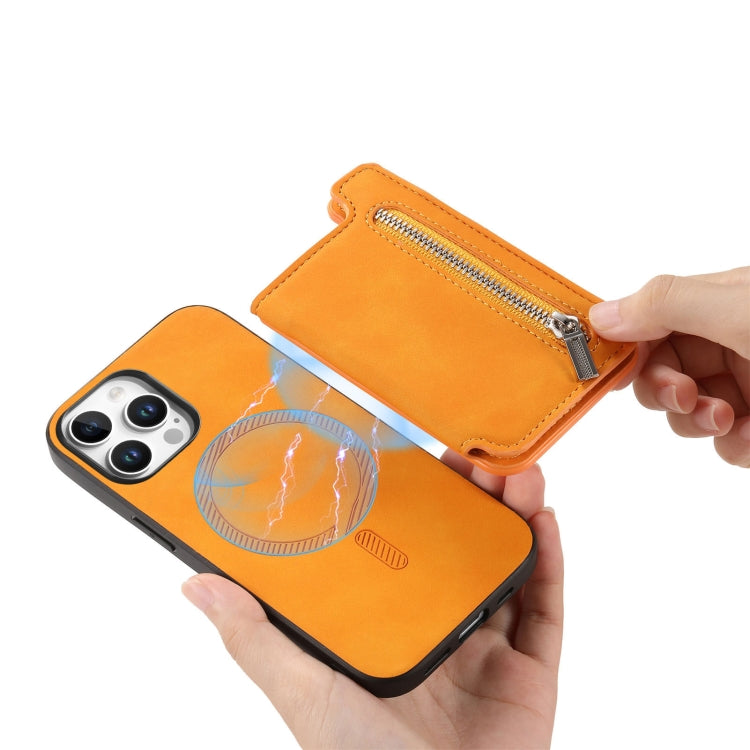 Retro MagSafe Zipper Wallet Card Bag Back Phone Case, For iPhone 15 Pro max, For iPhone 15 Pro, For iPhone 15 Plus, For iPhone 15, For iPhone 14 Plus, For iPhone 14