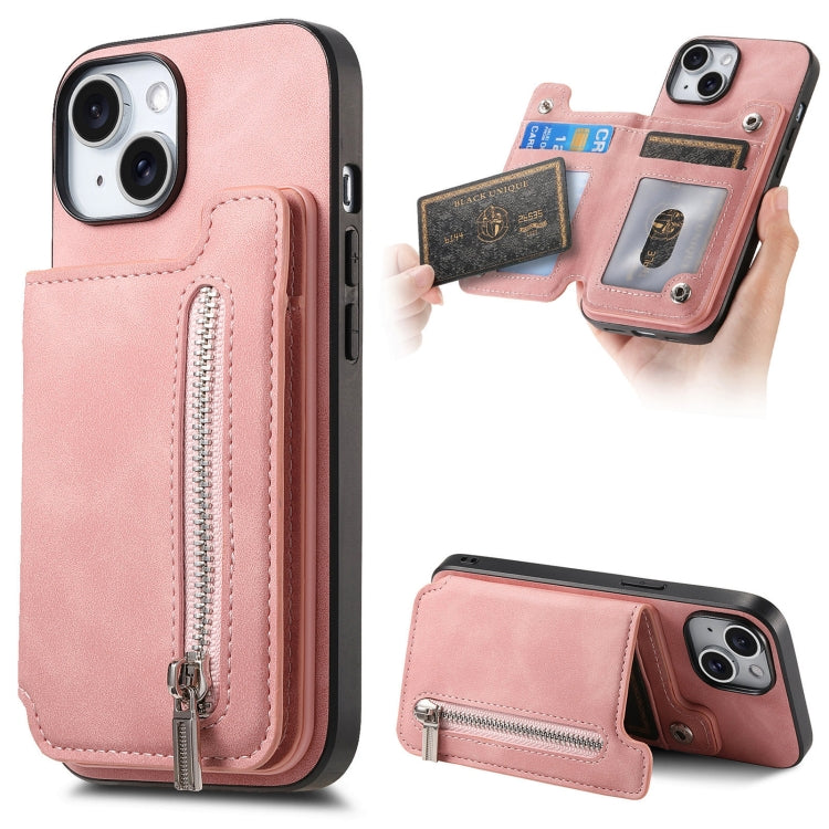 Retro MagSafe Zipper Wallet Card Bag Back Phone Case, For iPhone 15 Pro max, For iPhone 15 Pro, For iPhone 15 Plus, For iPhone 15, For iPhone 14 Plus, For iPhone 14