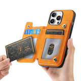Retro MagSafe Zipper Wallet Card Bag Back Phone Case, For iPhone 14 Pro, For iPhone 14 Pro Max, For iPhone 13 Pro Max, For iPhone 13 Pro, For iPhone 13, For iPhone 12 Pro Max