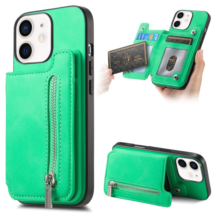 Retro MagSafe Zipper Wallet Card Bag Back Phone Case, For iPhone 11 Pro Max, For iPhone 11, For iPhone 11 Pro, For iPhone XR, For iPhone XS Max, For iPhone 7 / 8 / SE 2022