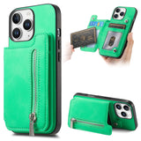 Retro MagSafe Zipper Wallet Card Bag Back Phone Case, For iPhone 11 Pro Max, For iPhone 11, For iPhone 11 Pro, For iPhone XR, For iPhone XS Max, For iPhone 7 / 8 / SE 2022