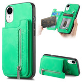 Retro MagSafe Zipper Wallet Card Bag Back Phone Case, For iPhone 11 Pro Max, For iPhone 11, For iPhone 11 Pro, For iPhone XR, For iPhone XS Max, For iPhone 7 / 8 / SE 2022