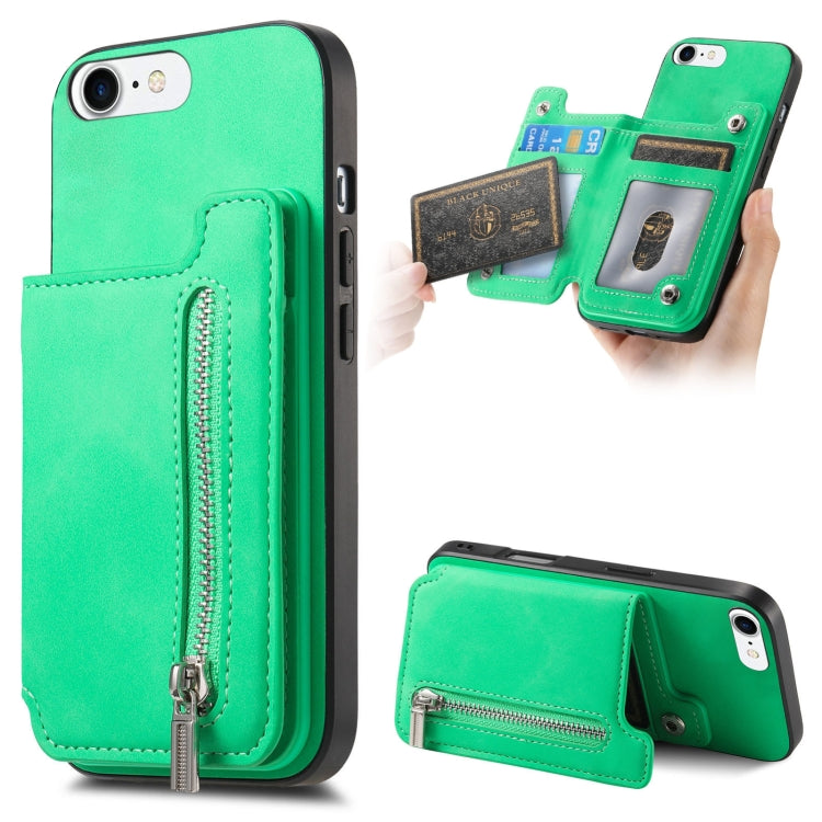 Retro MagSafe Zipper Wallet Card Bag Back Phone Case, For iPhone 11 Pro Max, For iPhone 11, For iPhone 11 Pro, For iPhone XR, For iPhone XS Max, For iPhone 7 / 8 / SE 2022