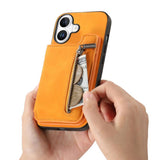 Retro MagSafe Zipper Wallet Card Bag Back Phone Case, For iPhone 17, For iPhone Air, For iPhone 16 Pro Max, For iPhone 16 Pro, For iPhone 16 Plus, For iPhone 16