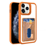 Electroplated Card Bag Acrylic Hybrid TPU Phone Case, For iPhone 12, For iPhone 12 Pro Max, For iPhone 12 Pro, For iPhone 11 Pro Max, For iPhone 11
