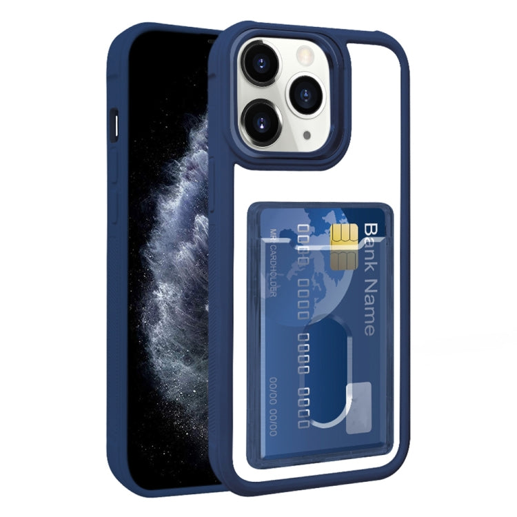 Electroplated Card Bag Acrylic Hybrid TPU Phone Case, For iPhone 12 Pro Max, For iPhone 12 Pro, For iPhone 11 Pro Max, For iPhone 11