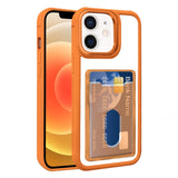 Electroplated Card Bag Acrylic Hybrid TPU Phone Case, For iPhone 12, For iPhone 12 Pro Max, For iPhone 12 Pro, For iPhone 11 Pro Max, For iPhone 11