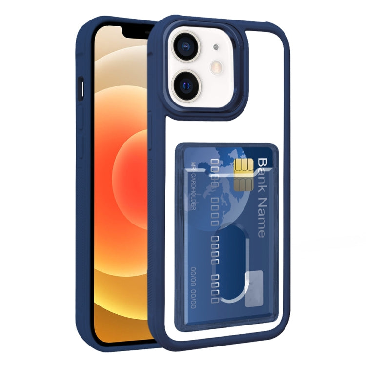 Electroplated Card Bag Acrylic Hybrid TPU Phone Case, For iPhone 12, For iPhone 12 Pro Max, For iPhone 12 Pro, For iPhone 11 Pro Max, For iPhone 11
