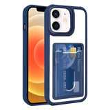 Electroplated Card Bag Acrylic Hybrid TPU Phone Case, For iPhone 12, For iPhone 12 Pro Max, For iPhone 12 Pro, For iPhone 11 Pro Max, For iPhone 11