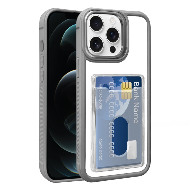 Electroplated Card Bag Acrylic Hybrid TPU Phone Case, For iPhone 12, For iPhone 12 Pro Max, For iPhone 12 Pro, For iPhone 11 Pro Max, For iPhone 11