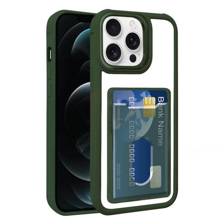 Electroplated Card Bag Acrylic Hybrid TPU Phone Case, For iPhone 12, For iPhone 12 Pro Max, For iPhone 12 Pro, For iPhone 11 Pro Max, For iPhone 11