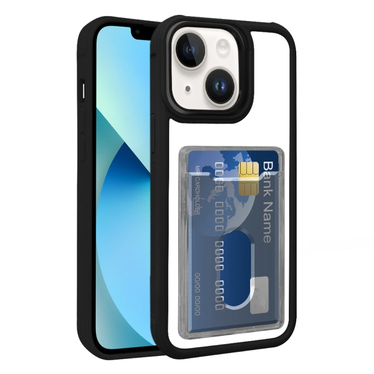 Electroplated Card Bag Acrylic Hybrid TPU Phone Case, For iPhone 14, For iPhone 14 Pro Max, For iPhone 13 Pro Max, For iPhone 13 Pro, For iPhone 13, For iPhone 12
