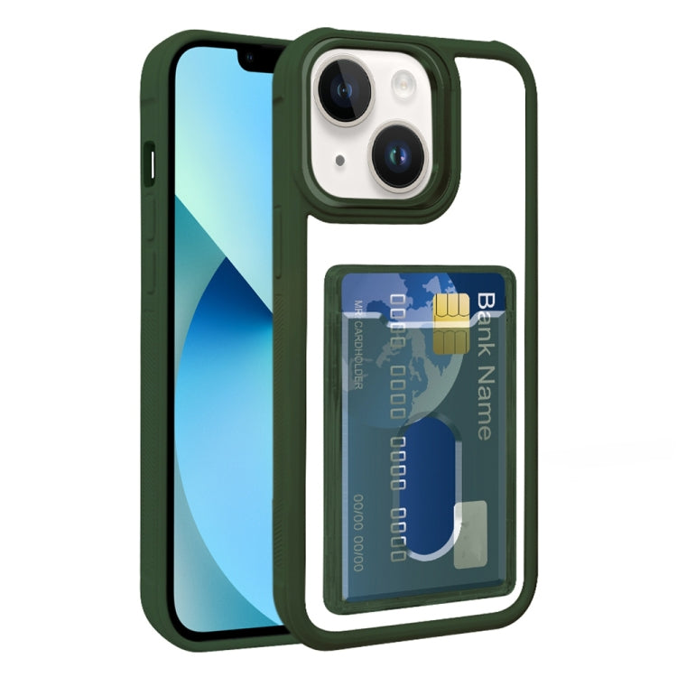 Electroplated Card Bag Acrylic Hybrid TPU Phone Case, For iPhone 14, For iPhone 14 Pro Max, For iPhone 13 Pro Max, For iPhone 13 Pro, For iPhone 13, For iPhone 12